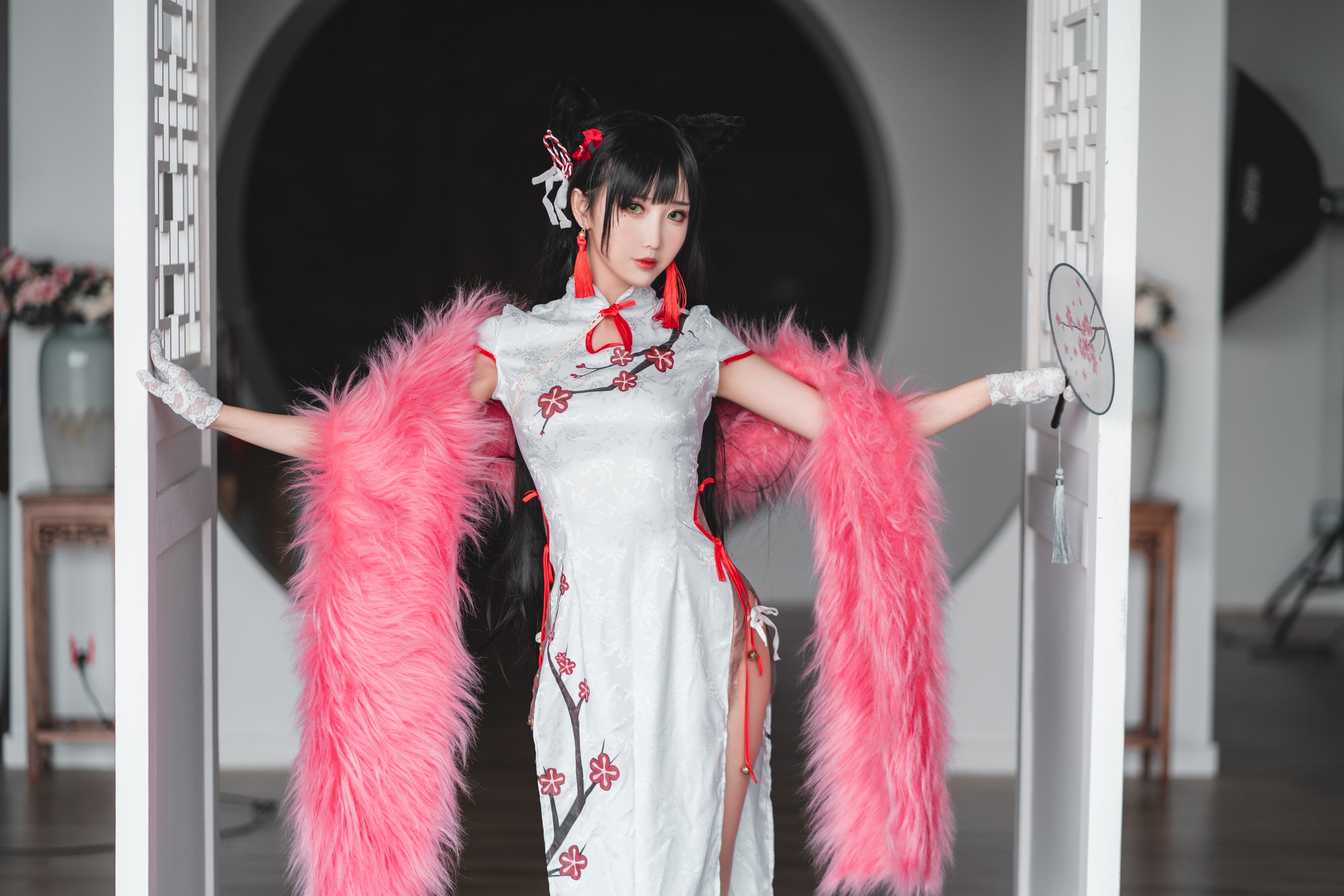 图片[1]-面饼仙儿 – NO.081 Coser面饼仙儿 旗袍爱宕 [25P]-XikXak